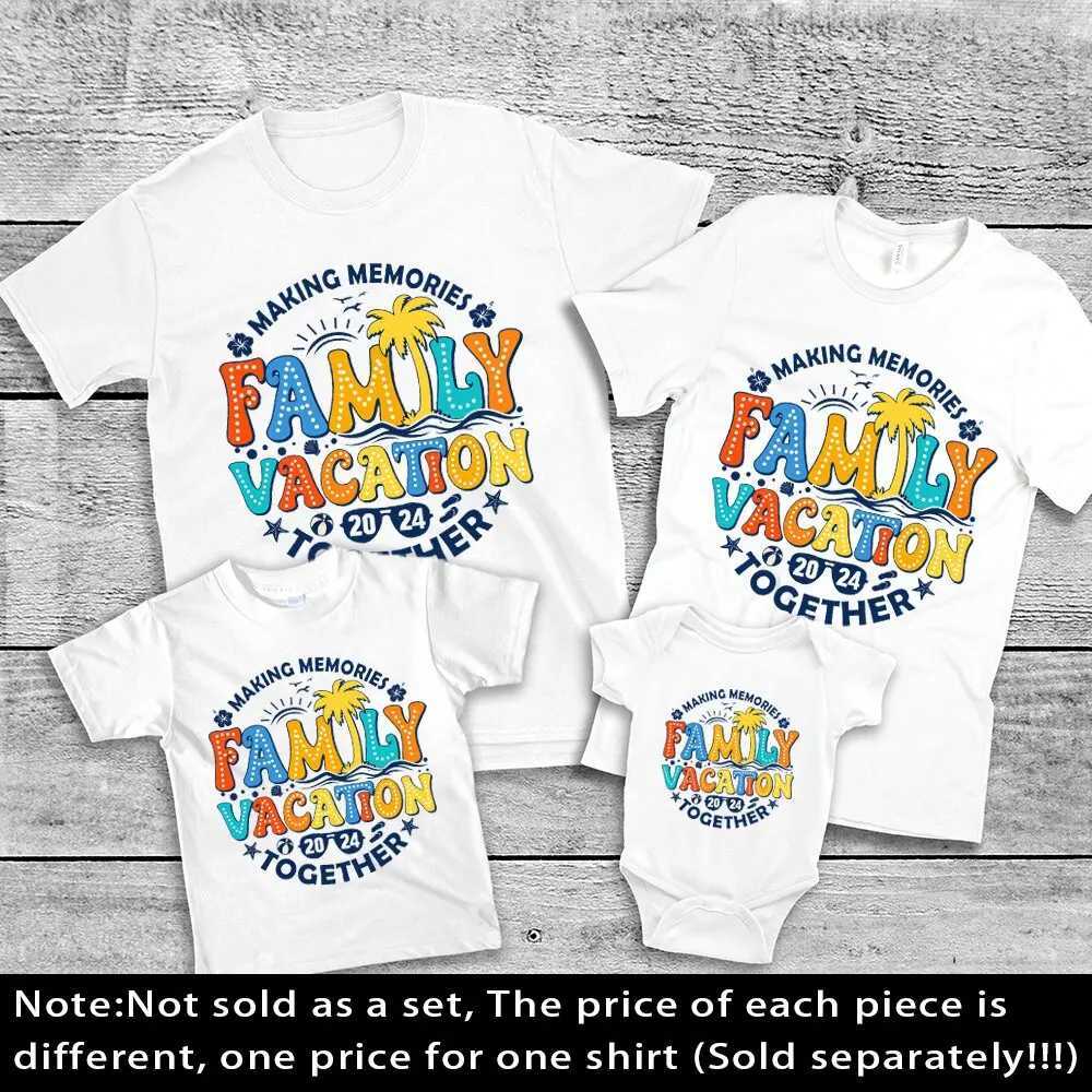 Making Memories Family Vacation 2024 Together Family Tshirt Travel Clothing Family Vacation Matching Shirts Summer Vacation Tee W250207