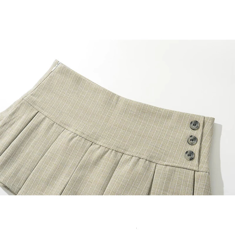 YENKYE American Retro Pleated Mini Skirt Women Sexy Low Waist Summer Skirts Cool Y2K saia 250207