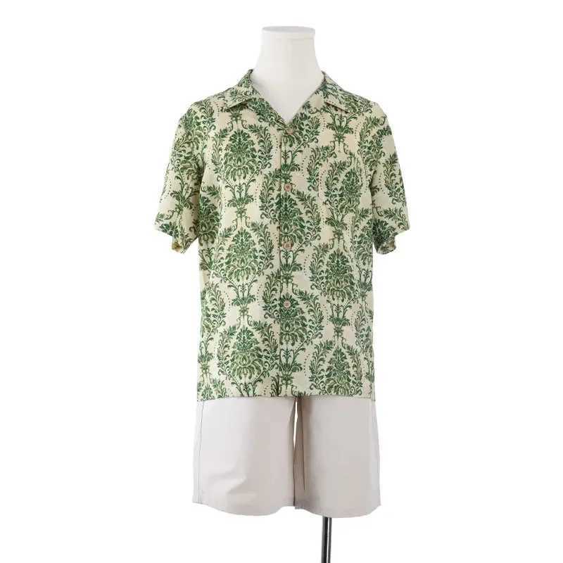 Polynesian clothing family set beach mom and daughter bohemian dress dad and son vacation shirt dad mom child matching clothes W250207