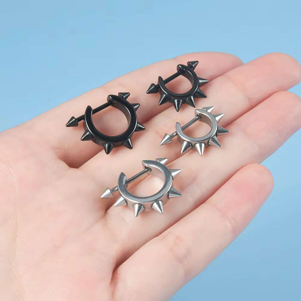 1Pc Surgical Steel Barbell Piercing Earrings for Women Men Gift Ear Hoop Cartilage Earring Studs Lobe Helix Body Jewelry