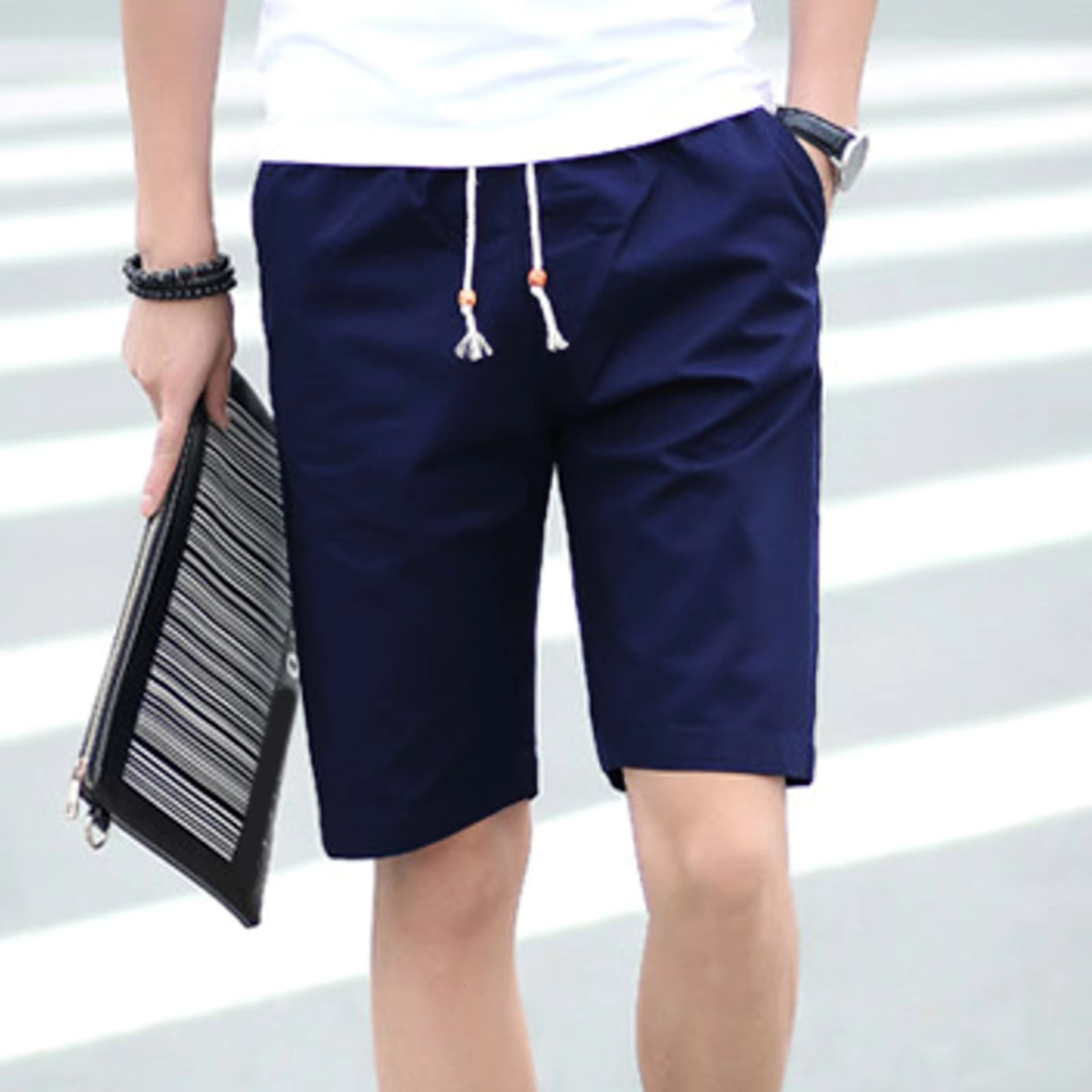2025 New Men's Casual Elastic Waist Drawstring Summer Beach Shorts Men's Swimsuit Surfboard Shorts Underwear Fitness Carnival Pants