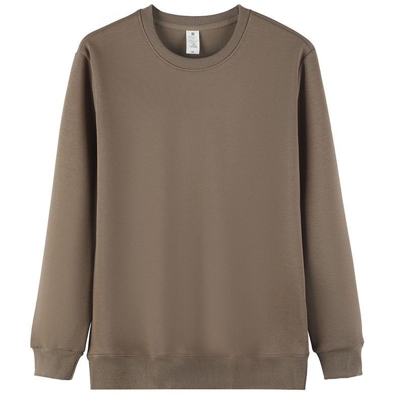 FC0011 Spring High Quality Cotton Men's Sweatshirt Round Neck Solid Color