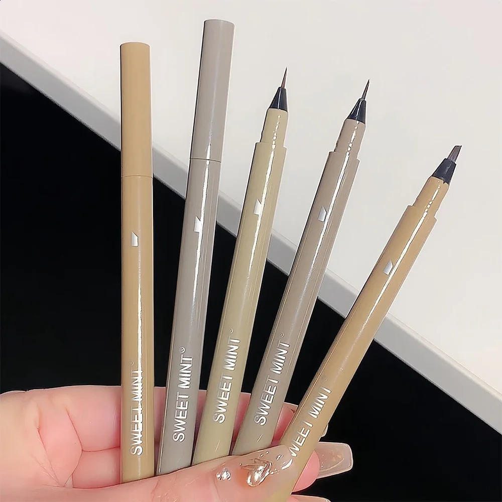 Smooth Water Eyebrow Pencil No Blooming Long Lasting Eyeliner Easy To Color Sweatproof Pen Eye Makeup Cosmetics 250108