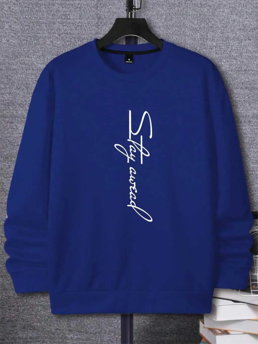 Autumn and winter mens sports shirts with letter patterns and shoulder down hoodies are trending towards wool loose and comfortable clothing W250207