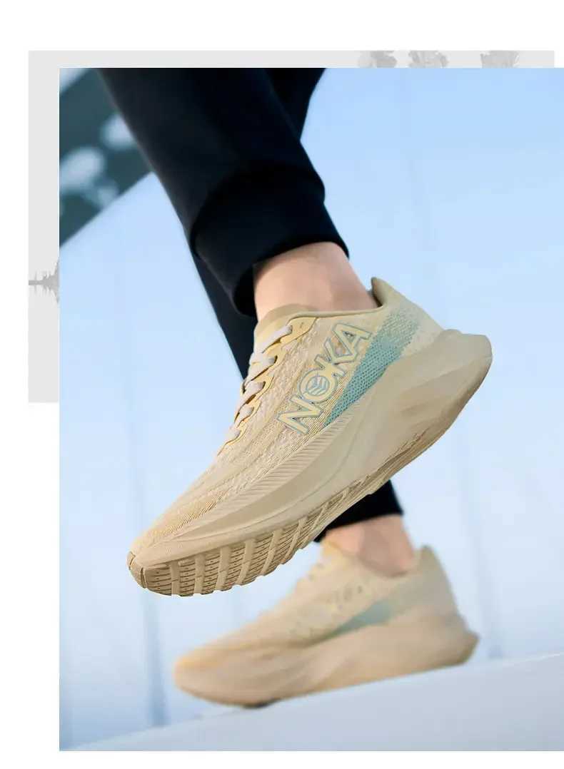 2024 Men Running High Plate Cushioning Sports Training Jogging Shoes Unisex Sneakers Women Mesh Comfort Tennis Shoes for Men W250207