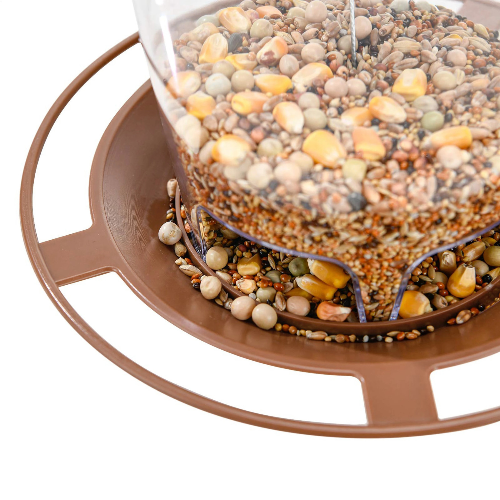 Wild Bird Feeder Hanging with Roof for Garden Yard Outside Decoration Outdoor Feeding Tool Squirrel proof Seed Nut Container 250121