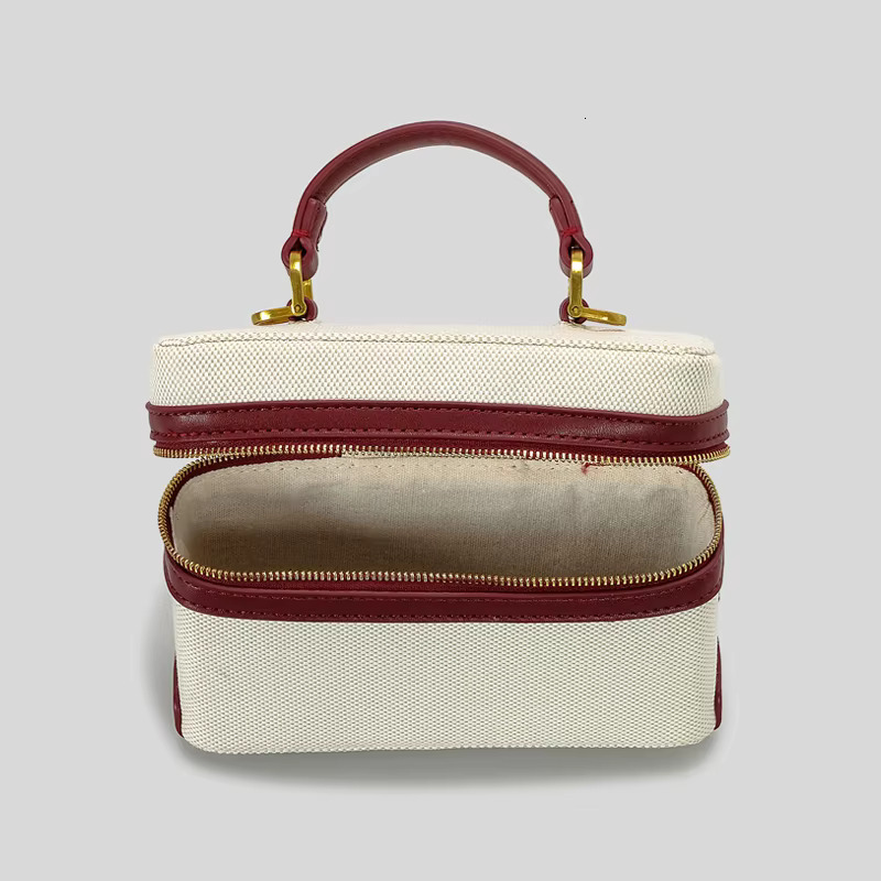 Fashion Box Women Handbags Designer Thick Canvas Shoulder Crossbody Bags Casual Spring And Summer Small Purses Canvas Cartoon