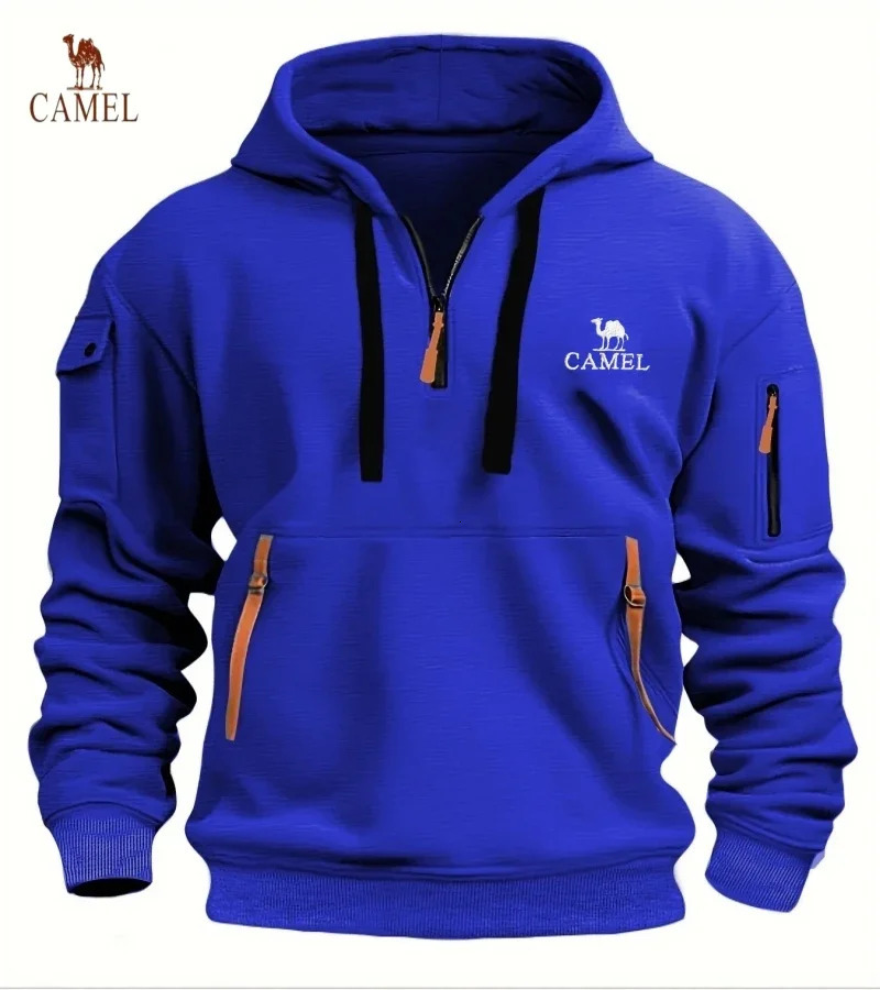2024 Autumn and Winter Mens Fashion Leisure Hoodie Jacquard Bathroom Checkered Clothes Outdoor Sports Running 250207