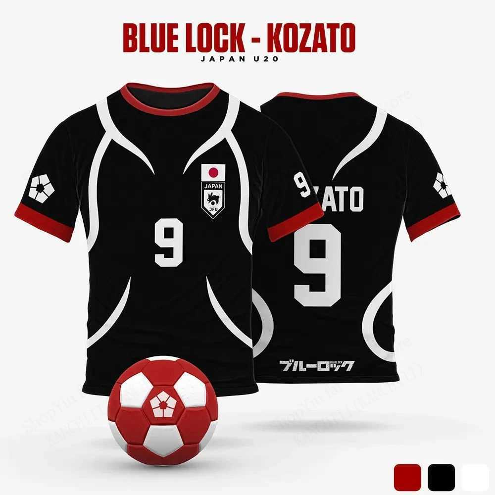 Men's T-Shirts Mens Anime Jersey Blue Lock Sae Itoshi Role Playing 3d Print T-shirt Men Women Fashion Oversized Short Sve T shirt Breathable z250