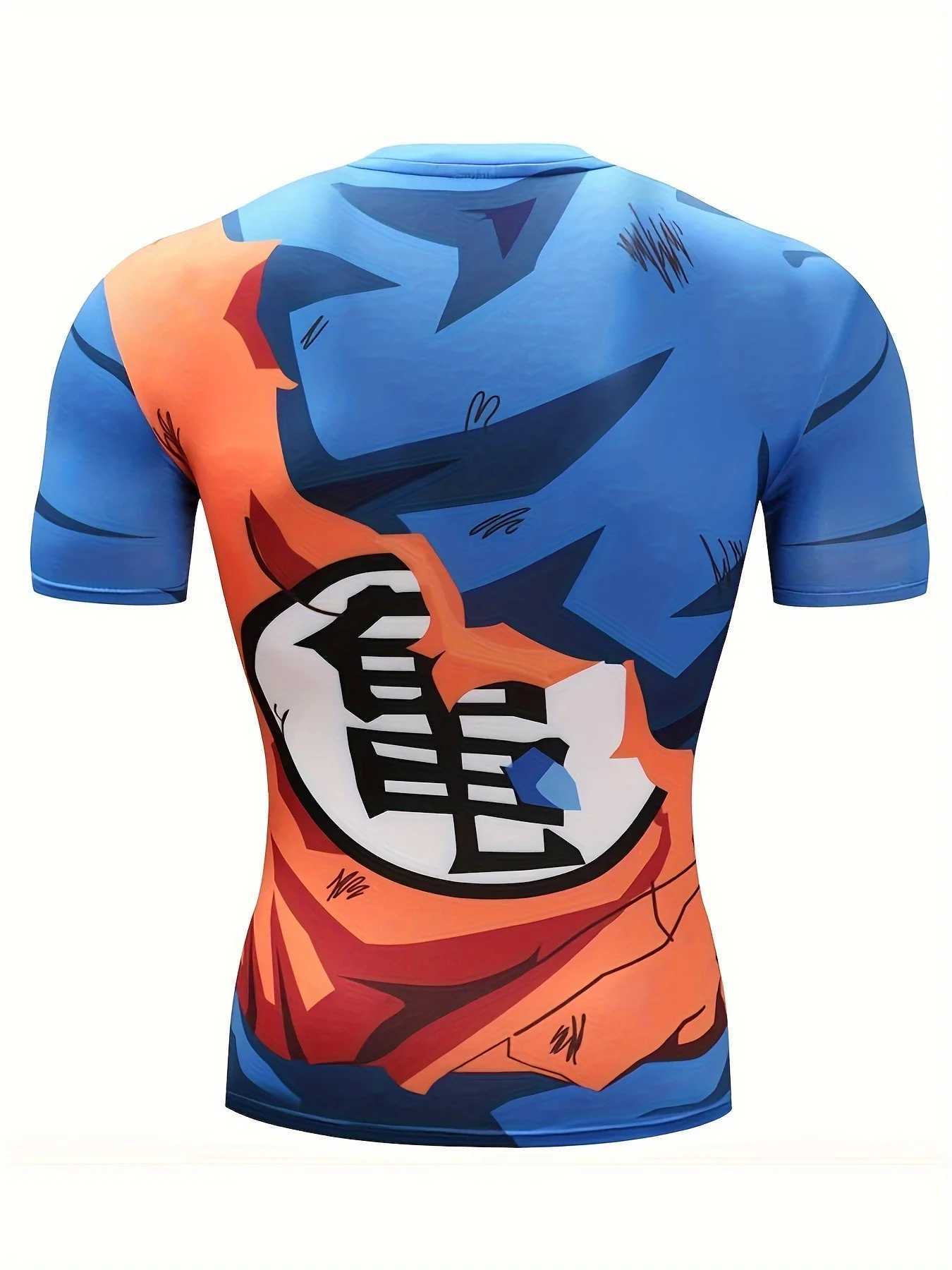 3D Goku T Shirt Men Summer Fitness Tops Kickboxing Shirts Bjj Gym Rashguard Mma Boxing Goku T Shirts Men Jerseys Muay ThaiT250207