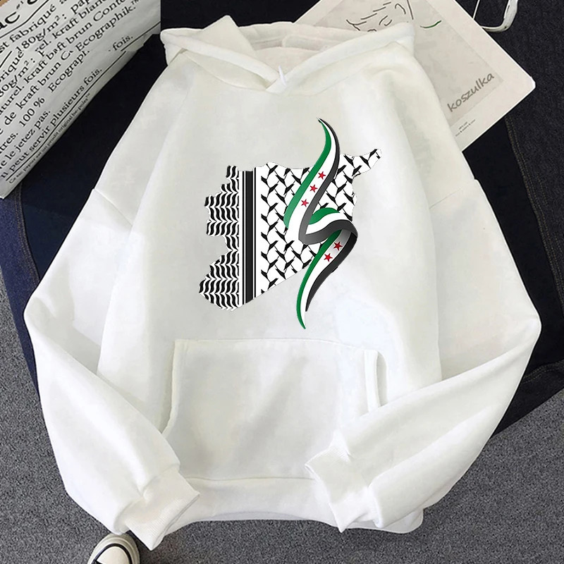 Damascus Syria Hoodie 2025 Womenmen Harajuku Aesthetic Hoodies Autumn Winter Clothes Pullover Sweatshirt Vintage 250110