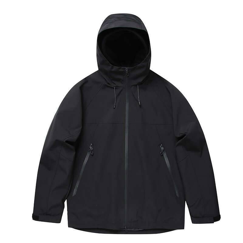 New couple's windproof and waterproof hooded casual hiking suit