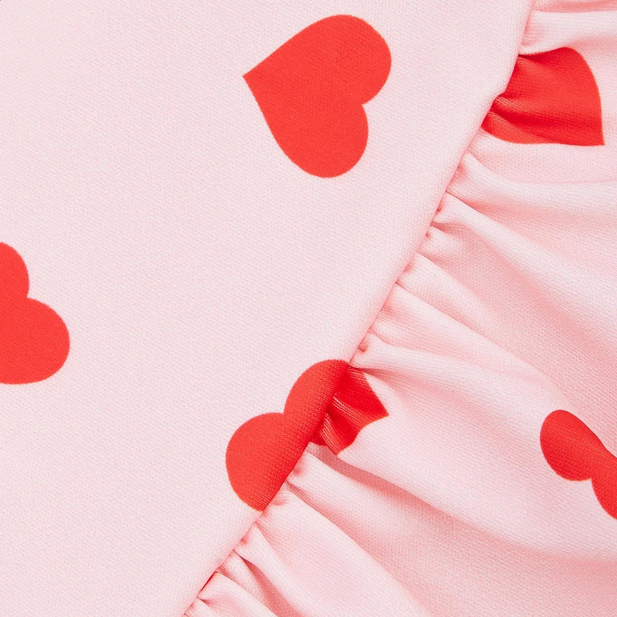 Dog Sweatershirt Dress Valentines Day Dog Clothes Pullover Casual Style Comfortable Pink Heart Pattern Holiday Girl Tulle Skirt 250206