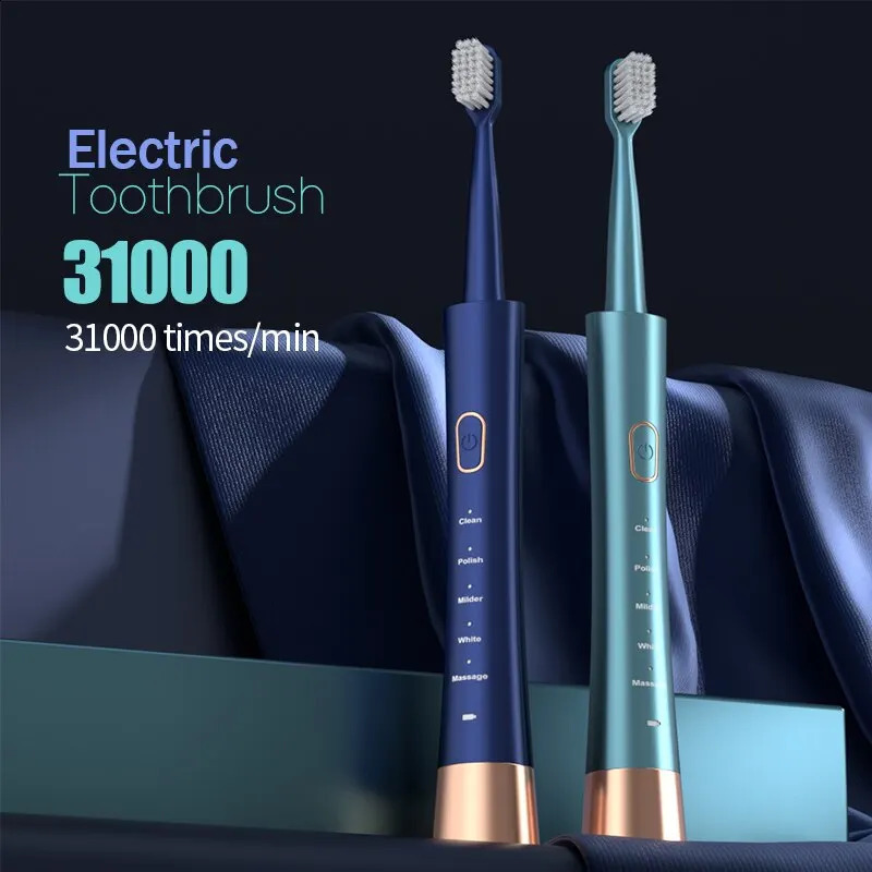 Jianpai Adult Male and Female Electric Toothbrush Hollow Cup Motor Type-c Charging 5-gear Mode Sonic Electric Toothbrush 250206