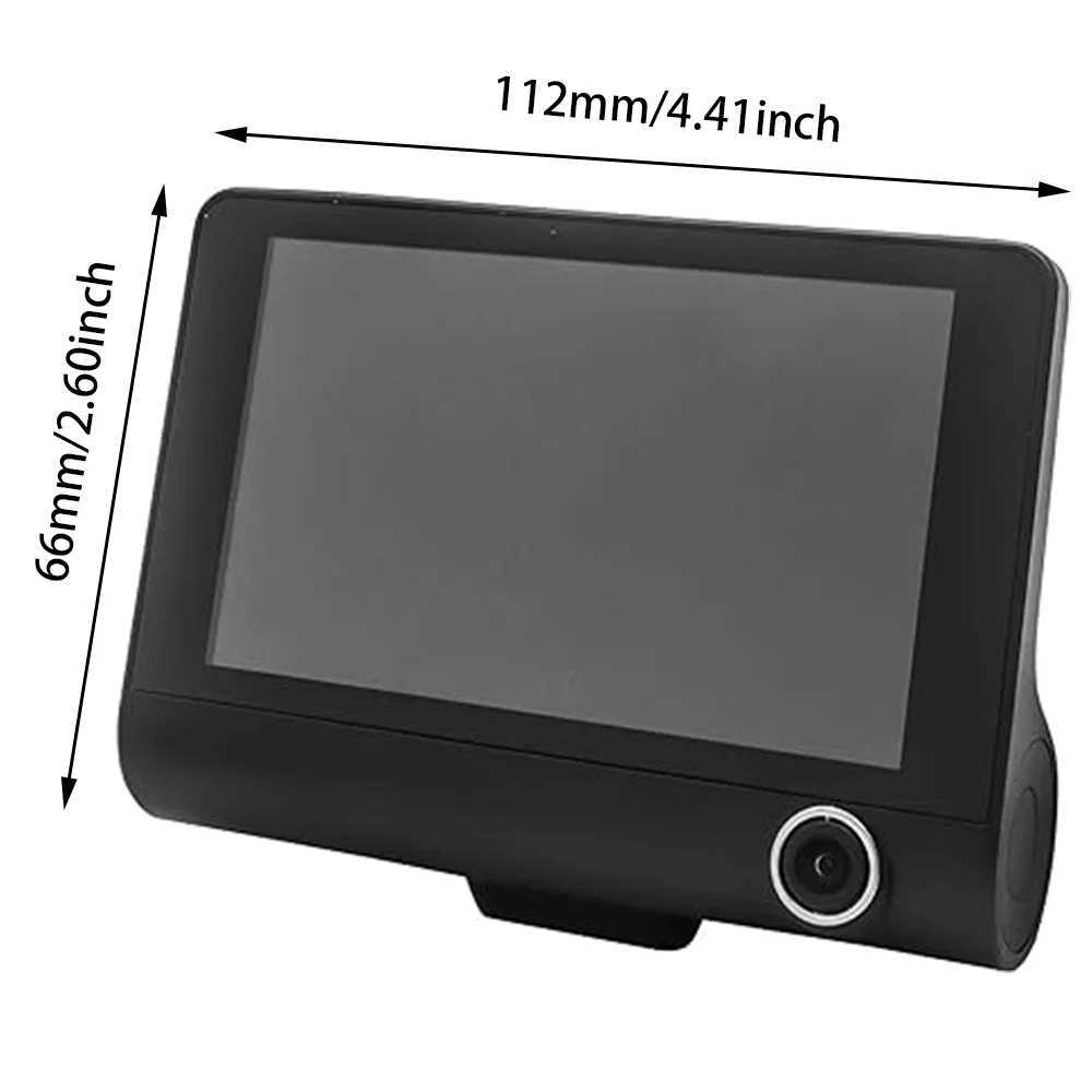 Car DVRs Car Video Recorder Car DVR Video Recorder 4 Inch Front and Rear View Video 3 Ways 1080P Dash Cam H250206
