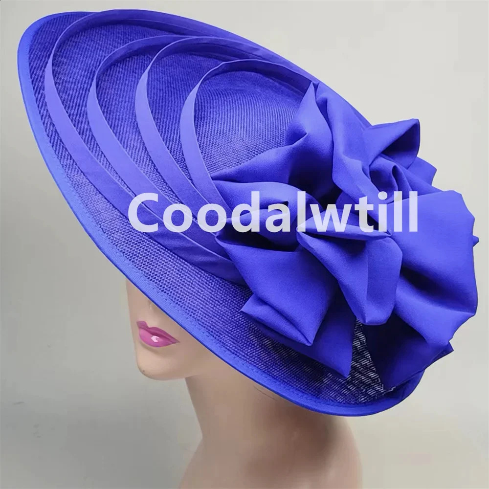 Women Church Wedding Big Fascinator Hat Fashion Large Flower Headpiece Fascinator Ladies Elegant Party Royal Ascot Millinery Cap 250207