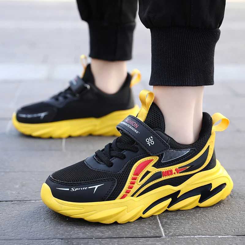 Fashion Kids Sneakers Breathable Mesh Sports Shoes Children Casual Running Shoes Lightweight Athletics Trainers for Boys Girls W250207