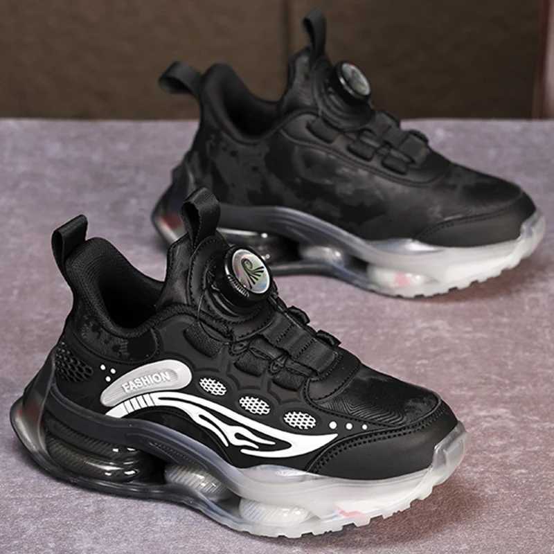 Childrens Walking Shoes Soft Soles Rebound Lightweight Sports Shoes Cushioning Casual Leather Running Shoes for Kids W250207