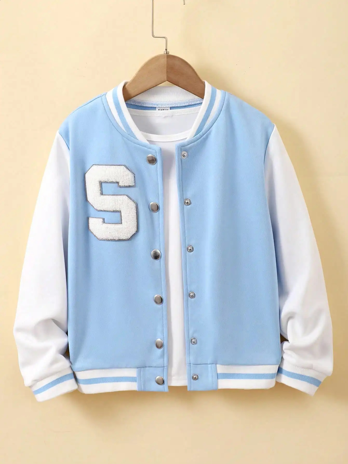 8-12 Year Old Spring And Autumn Girl Jacket Cardigan Fashion Patch Baseball Suit Childrens Clothing Youth Sports Jacket 250206