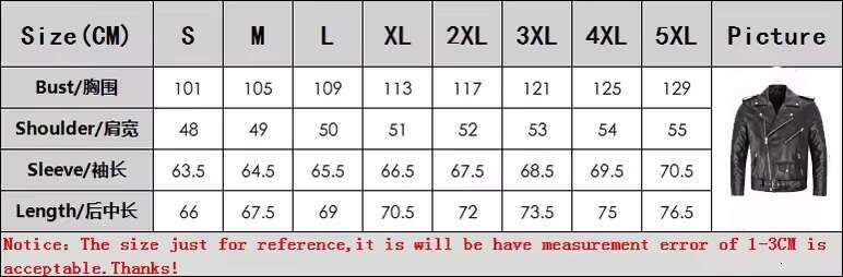 Men's Leather Jacket Men PU Jacket Motorcycle Fashion Slim Fit Leather Coat