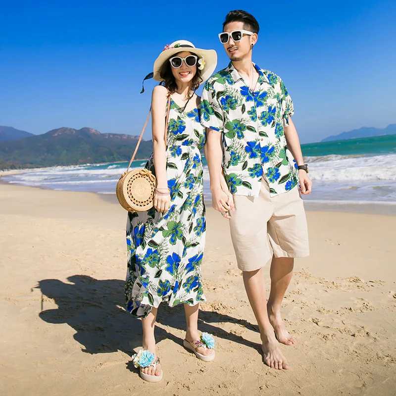 Family mom daughter equal sea outfit father son matching vacation shirt beach set for vacation destinations W250207