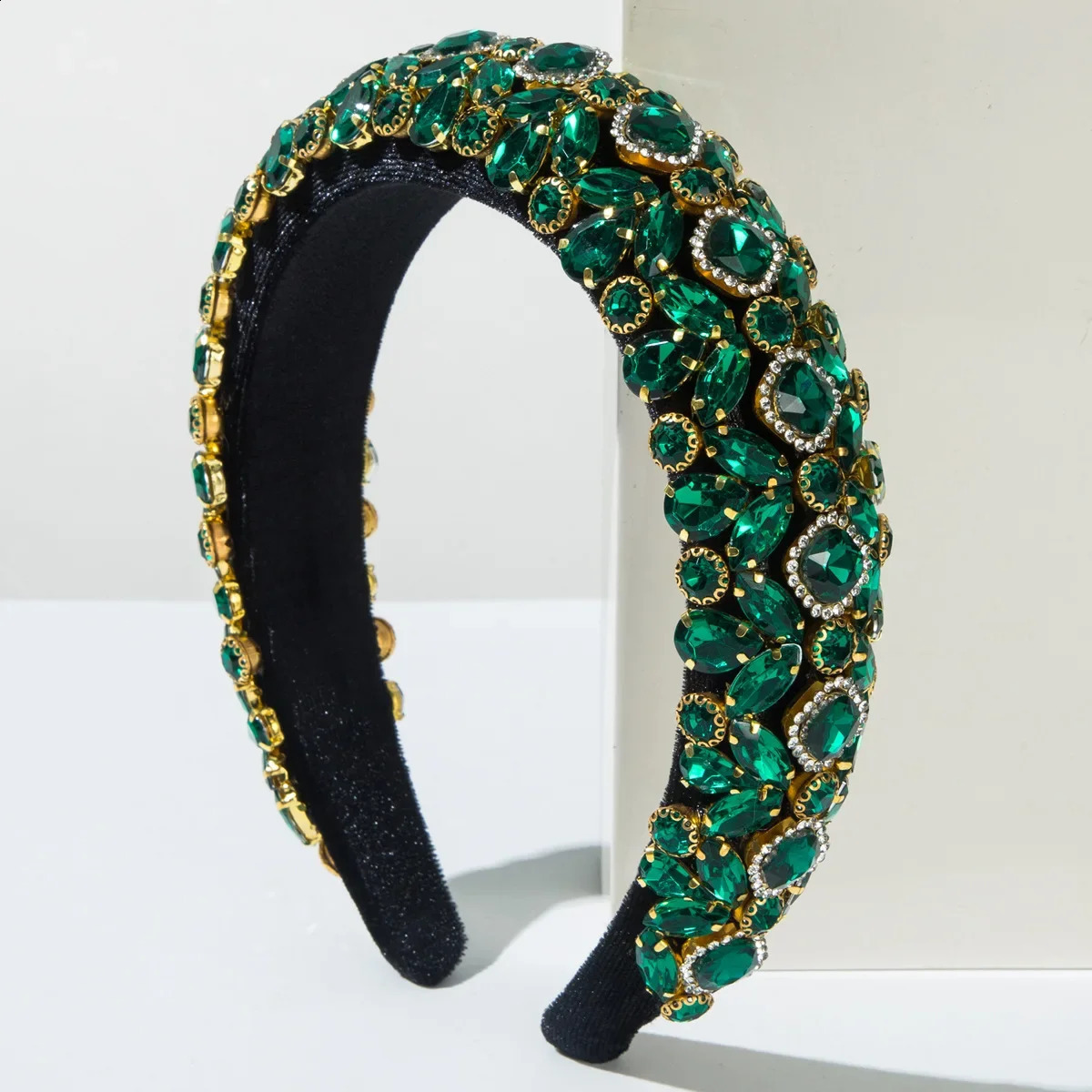 Baroque Wide-edged Flannel Heavy Industry Court Style Retro Headband Gorgeous Dinner High-end Hair Accessories 250207