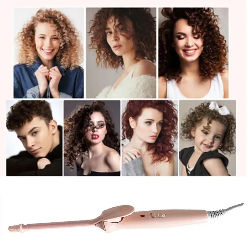 Professional 9mm electric curling iron Hair waver Pear Flower Cone Ceramic curling wand roller beauty Salon Hair Curlers 250206