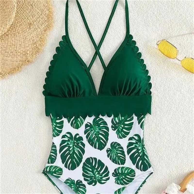 Family Matching Swimsuit Father Son Mother Daughter Swimwear Summer New Beach Sunny Bikini Kids Fashion Prints Clothes Suits W250207