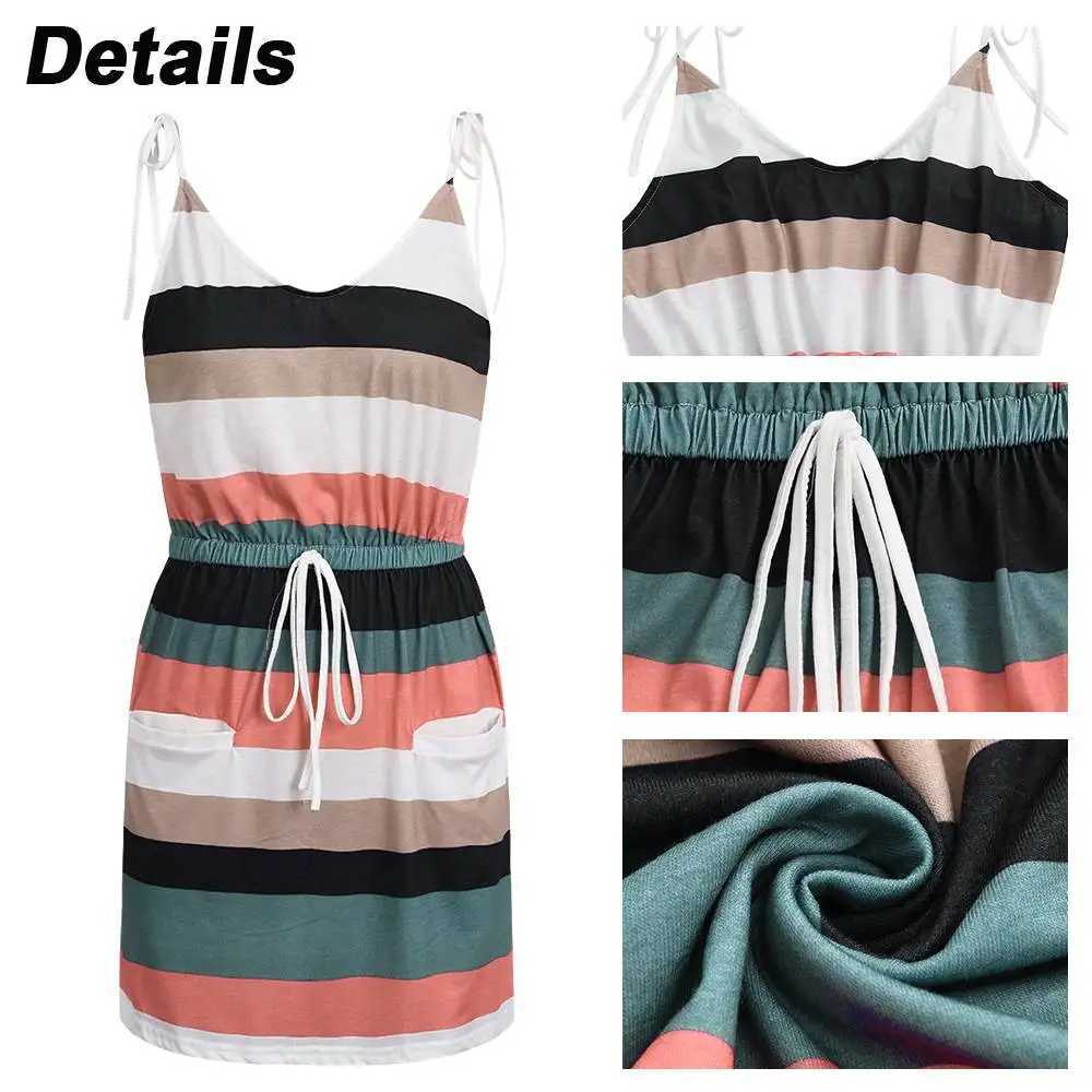 Dress for Girls 2024Summer Short Dresses for Women Clothing Sexy Camisole Midi Skirt Casual Ele Fe Beach Vintage RobeXJ2500207