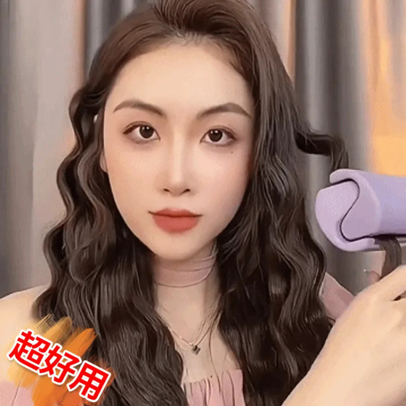 32mm French egg roll curling iron wavy wool curling splint negative ion water ripple large curl 250206
