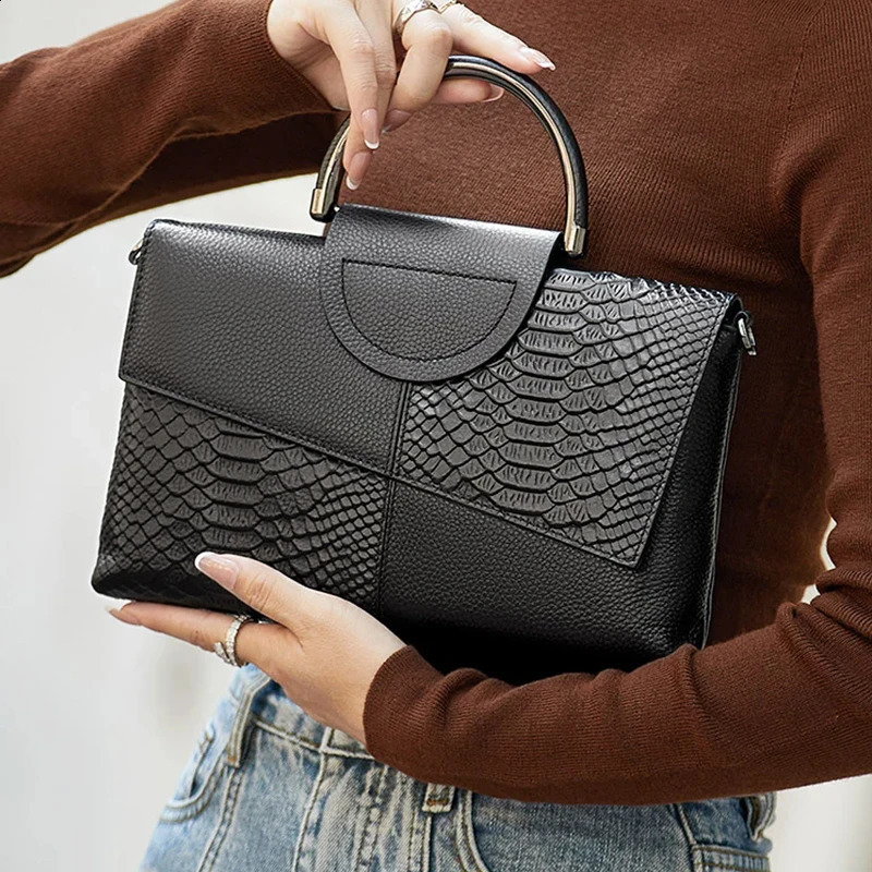 PU Synthetic Leather Womens Shoulder Crossbody Bag Fashion Casual Dinner Wedding Alligator Pattern Flap Handbag and Purse 250206