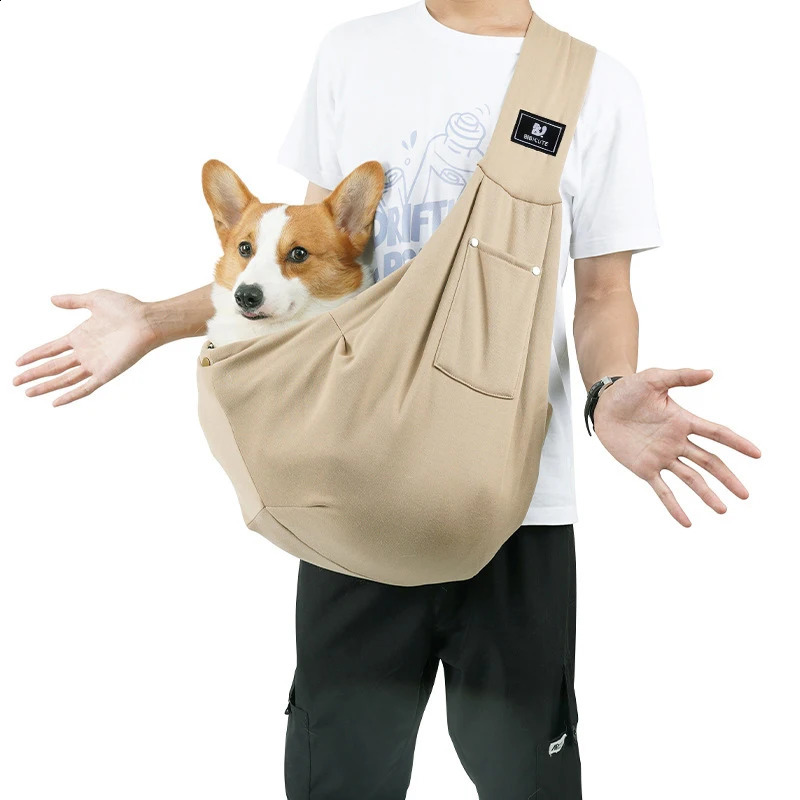 Pet Crossbody Shoulder Bag Outdoor Travel Portable Cat Puppy Sling Bag Cotton Comfortable Tote Pet Carrying Supplies 250206