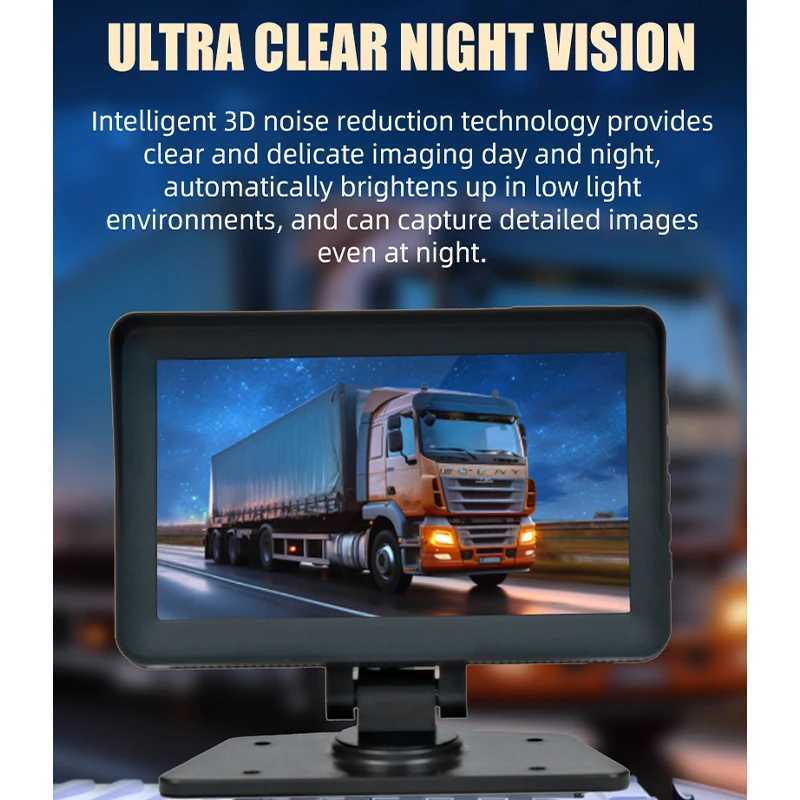 Car DVRs 7-Inch 1080P HD Dash Cam for Trucks Vehicle Dvr Recorder Camera Night Vision Front And Rear Dual-Channel Streaming Dashcam car dvr H250206