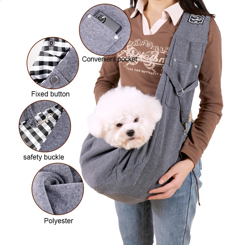 Outdoor Travel Shoulder Bags for Pets Dog Bag Puppy Sling Bag Pet Carrying Supplies 250206