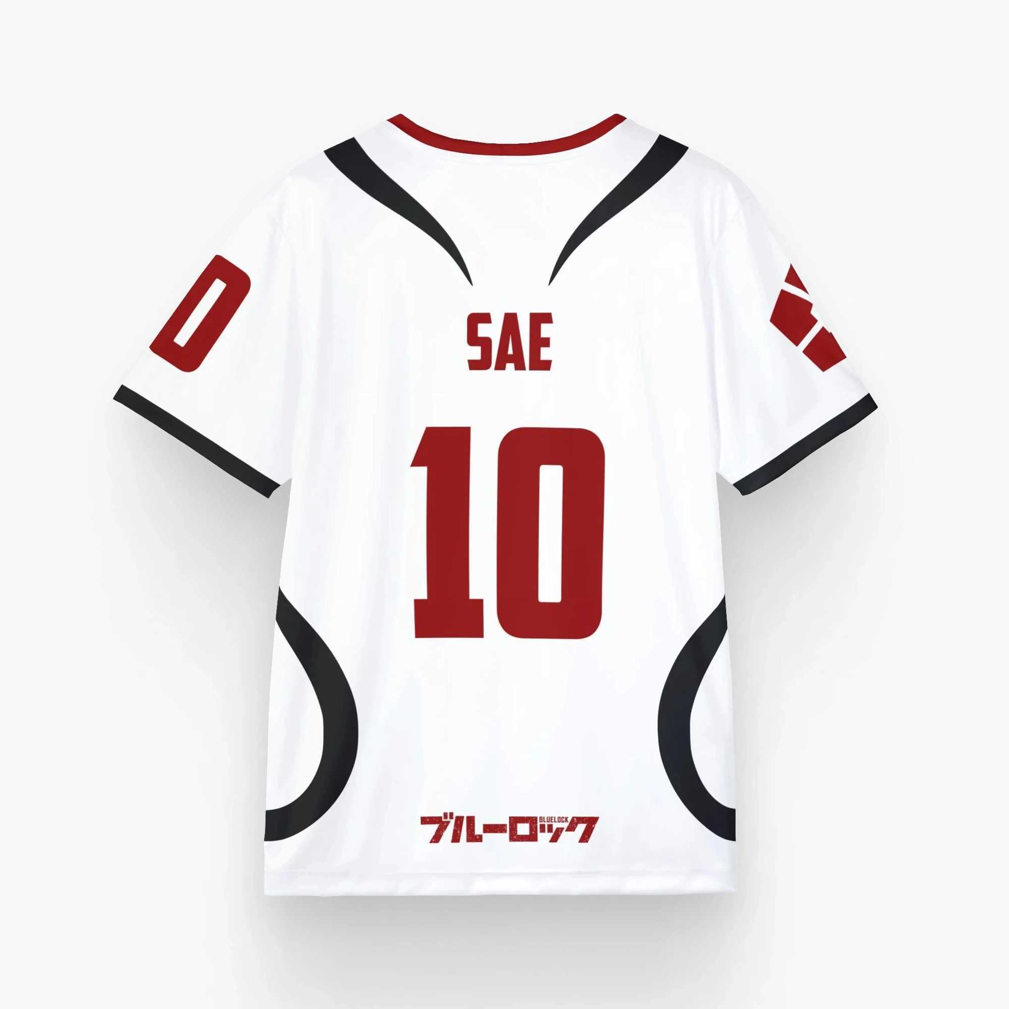Men's T-Shirts Mens Anime Jersey Blue Lock Sae Itoshi Role Playing 3d Print T-shirt Men Women Fashion Oversized Short Sve T shirt Breathable z250