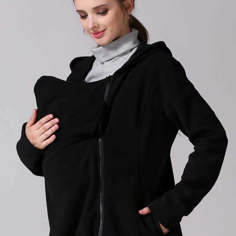 Emotion Moms Winter Breastfeeding Nursing Tops Multi Function Maternity Coat Kangaroo Coat for Pregnant Jacket Maternity Clothes W250207