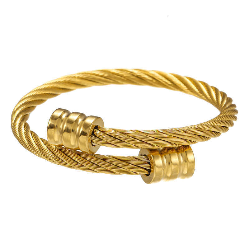 Jewelry trend, personalized stainless steel wrapped geometric bracelet, and accessory for men