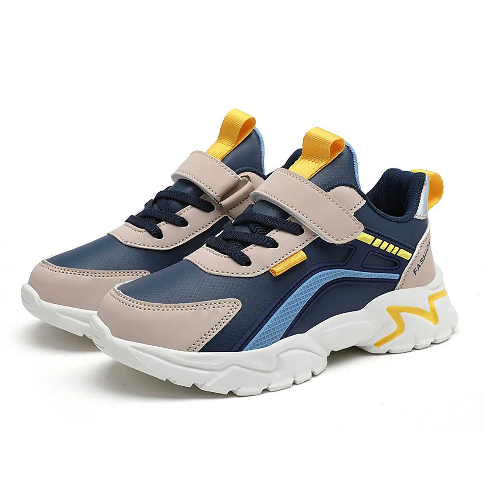 New Anti-Skid Leather Kids Sneakers For Boys Running Shoes Boys Girls Breathable Sneakers Athletic Running Shoes Tenis De NiAXJ250207