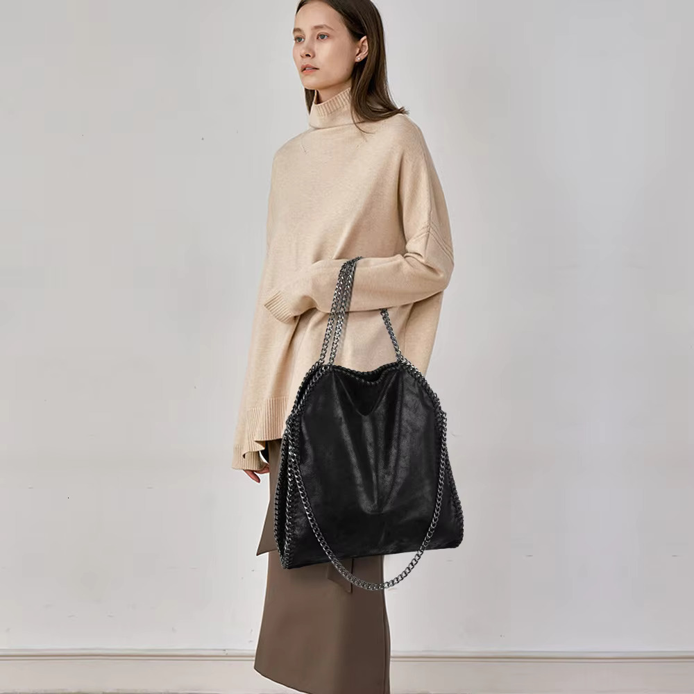 New Shoulder Women's Handbags Chain Bag Soft High Quality Crossbody Designer Tote Bags For Women Genuine Leather Vintage