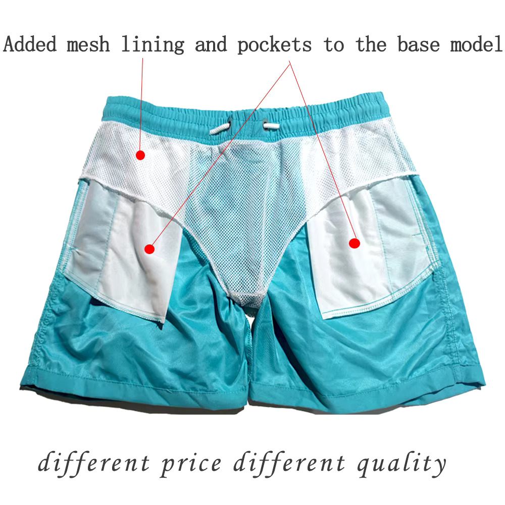 Men's Casual Swim Pants Quick Drying Board Shorts Swimwear Breathable Drawstring With Pockets Suitable For Summer Surfing Beach Shorts