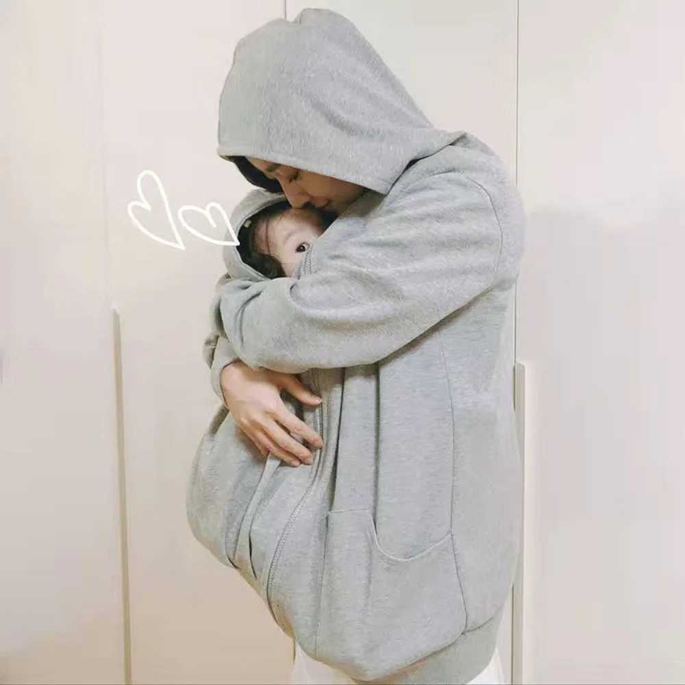 Parent-child One-piece Baby Mother Breastfeeding maternity Clothes Spring Autumn Newborn Outing Clothes Coat Sweater W250207