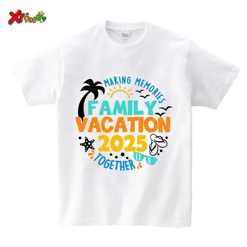 Family Vacation 2025 Shirt Family Matching Clothing 2025 Shirt Holiday Party Clothing Happy New Year 2025 Family Clothing W250207