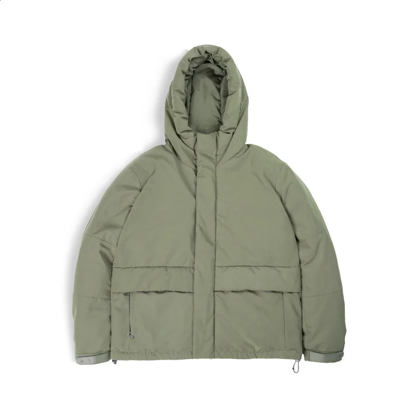 Maden Hooded White Duck Down Jackets for Men Outdoor Warm And Thick Winter Lightweight Coats Casual Short Puffer Jacket Overcoat 250109