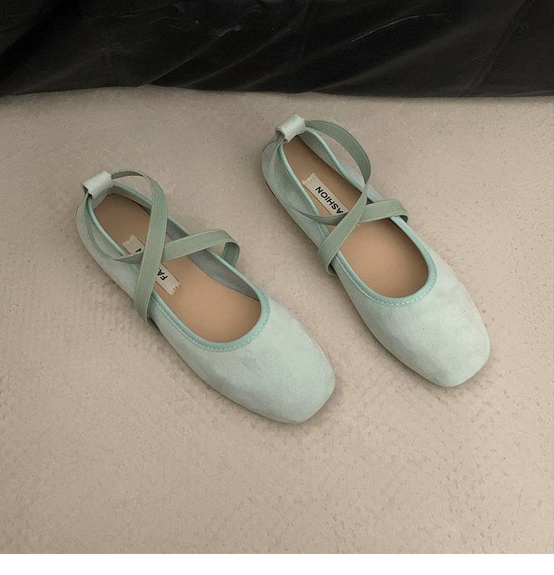 Stylish and elegant ballet flats Women 2025 new summer with skirt soft soled Mary Jane shoes