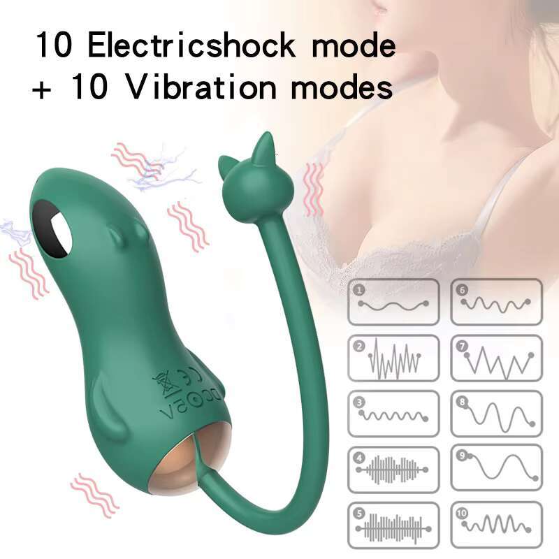 Electric Shock Vibrating Ball Exerciser Female Masturbator G-spot Vaginal Stimulator Pussy Sex Toys for Couple