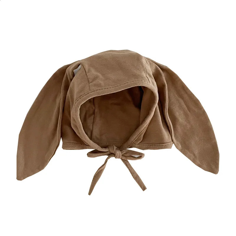 Soft Cotton Baby Hat With Ear Korea Style born Kids Beanie Infant Bonnet Cap Spring Autumn Adjustable Child Caps 250206