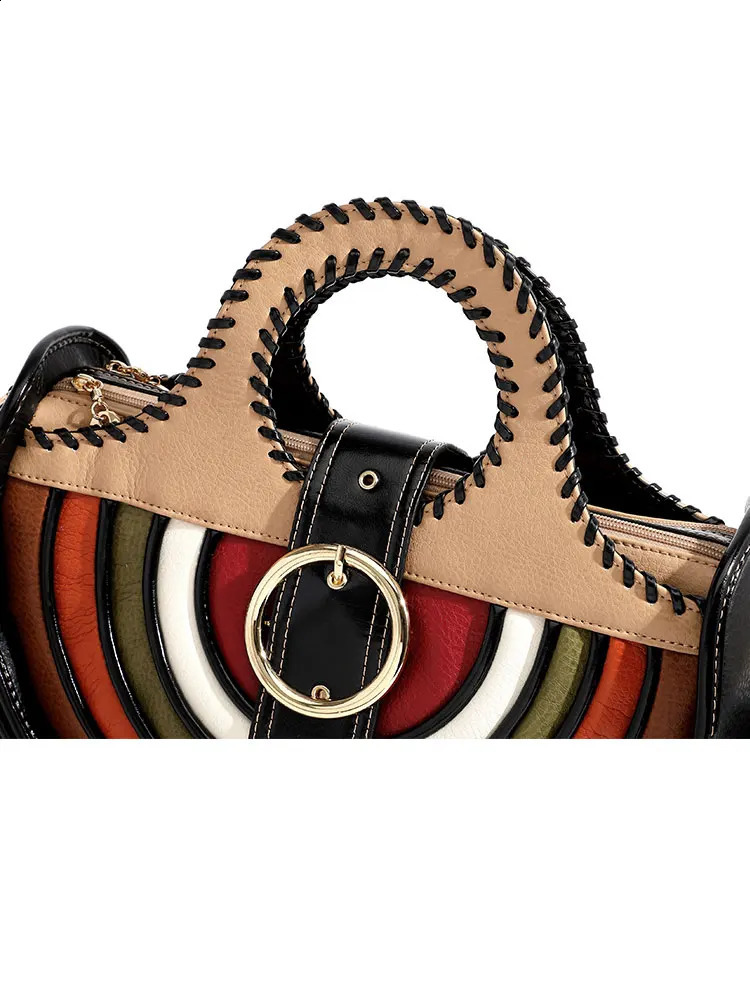 Versatile Hand Wove Shoulder Bag Highend Leather Large Capacity Multilayer Fashion Womens Crossbody HandBag Send A Wallet 250206