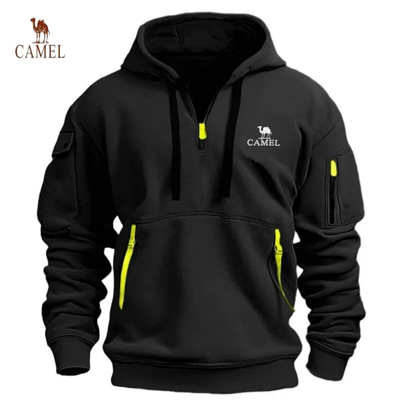 2024 Autumn and Winter Mens Fashion Leisure Hoodie Jacquard Bathroom Checkered Clothes Outdoor Sports Running 250207