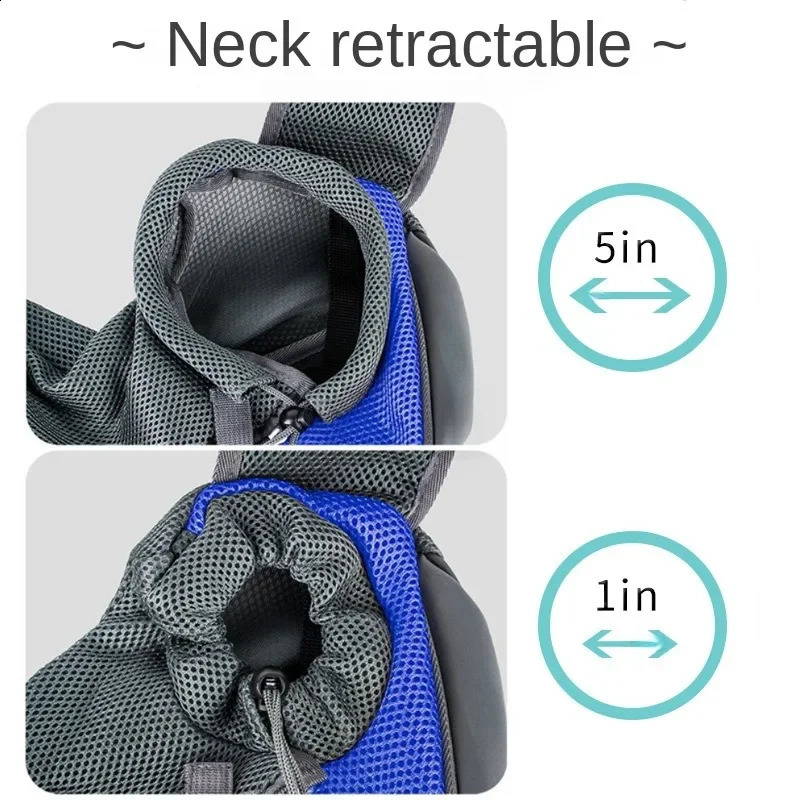 Portable Pet Front Bag Dog Backpack Mesh Breathable Pet Shoulder Bag Outgdoor Travel Puppy Slings Handbag Tote Pouch 250206