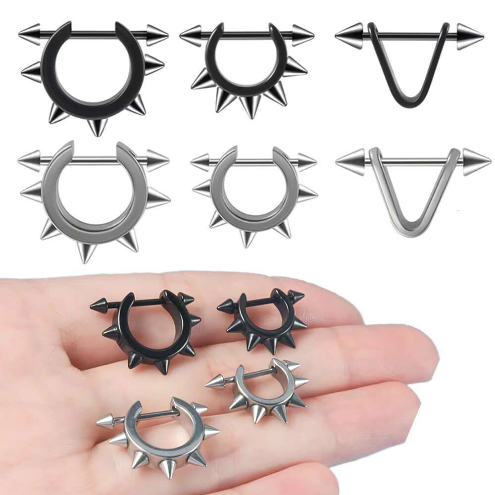 1Pc Surgical Steel Barbell Piercing Earrings for Women Men Gift Ear Hoop Cartilage Earring Studs Lobe Helix Body Jewelry